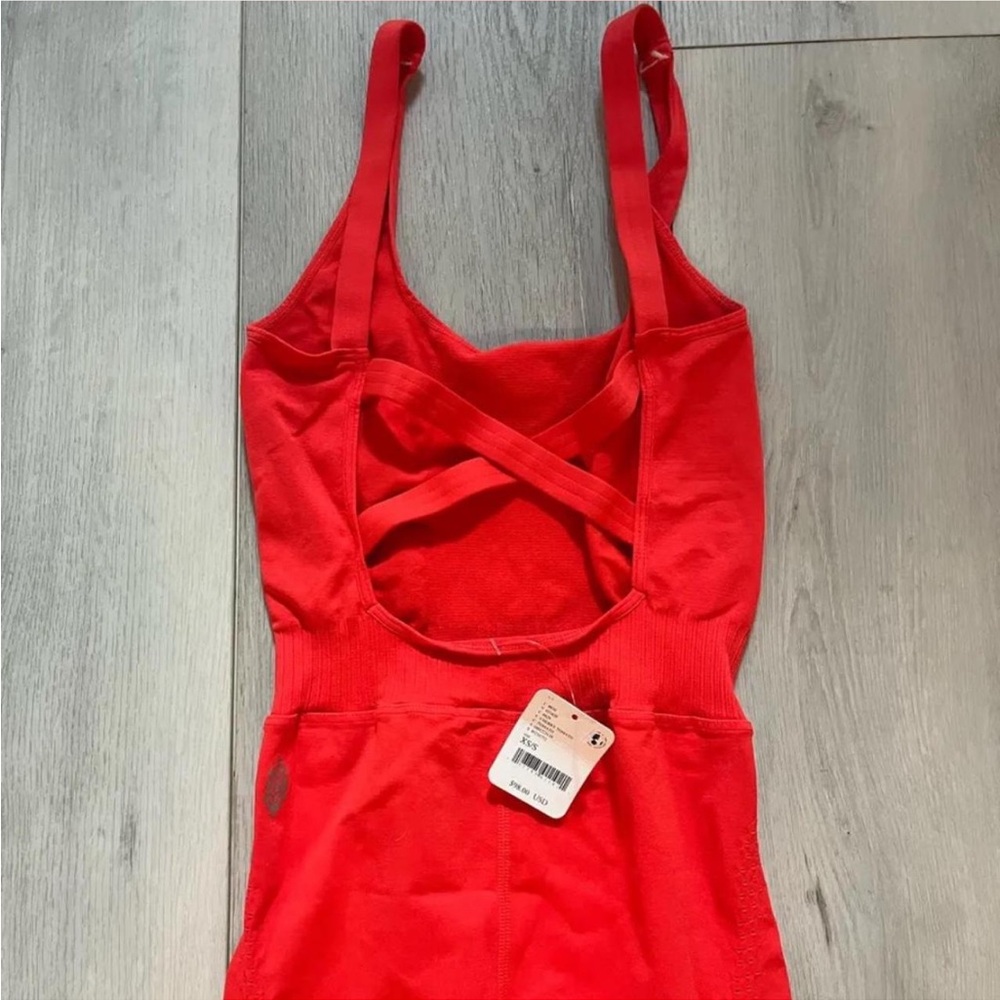 FP Movement Good Karma Red Jumpsuit onesie - Picture 6 of 8